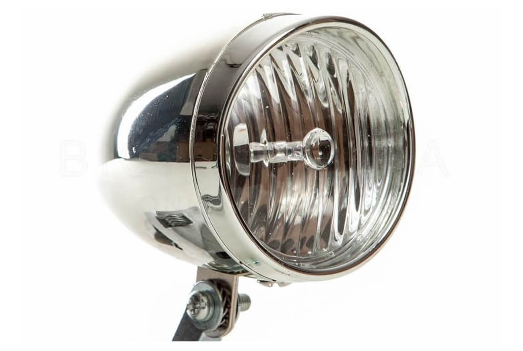 Chrome LED light for bicycle