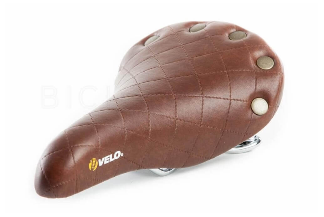 Selle De Vélo En Cuir PU Marron - Dimensions 27x13x5.5 Cm, Confortable Et Résistante à L'usure, Pour VTT Ou Ville