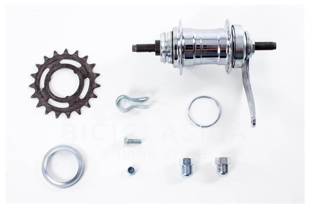 Buje Trasero de Contrapedal Cromado