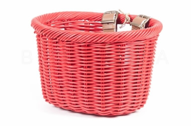 Comprar Cesta de mimbre para bicicleta Victoria Wicker roja