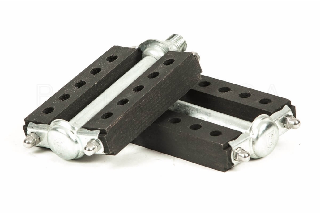 Classic Union wooden pedals black