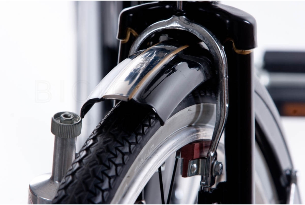 Red brake pads for classic bicycle rod brakes