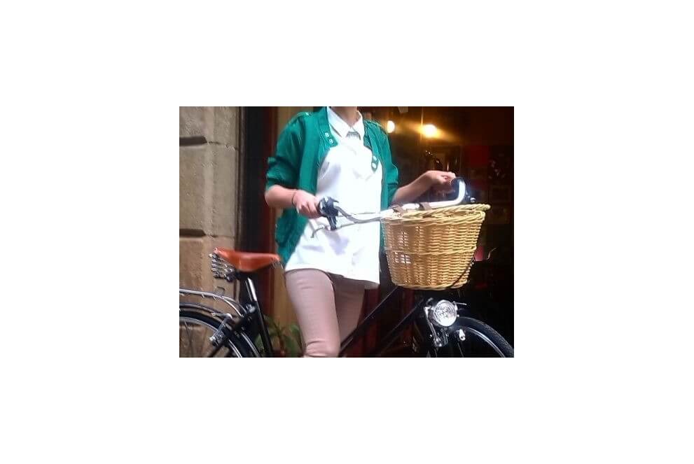 Comprar Cesta para bicicleta Victoria Wicker con asa