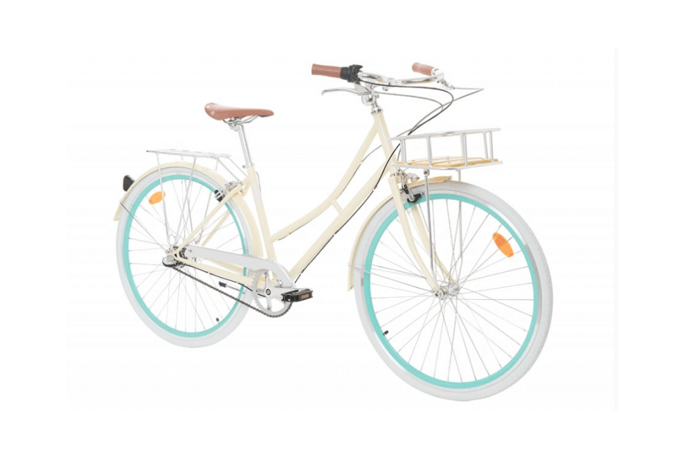 Comprar Bicicleta Urbana Fabricbike Stokey 3V Crema con portabultos delantero