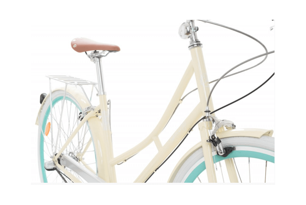 Comprar Bicicleta Urbana Fabricbike Stokey 3V Crema con portabultos delantero