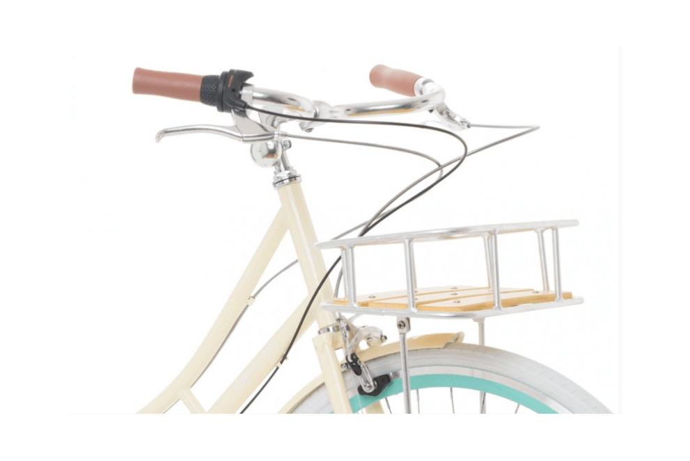 Comprar Bicicleta Urbana Fabricbike Stokey 3V Crema con portabultos delantero