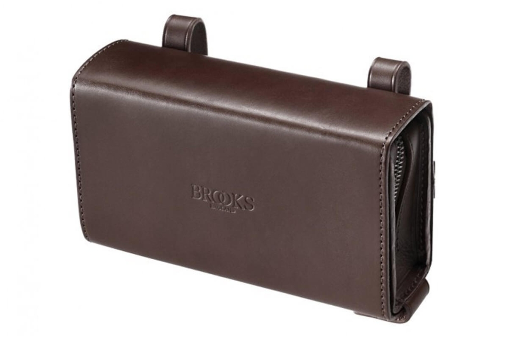 Brooks D-Shaped Briefcase Brown