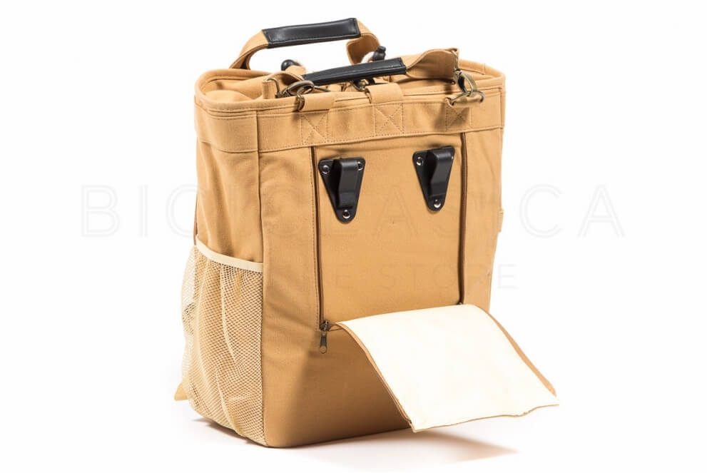 Comprar Alforja mochila para bicicleta de uso urbano color camel