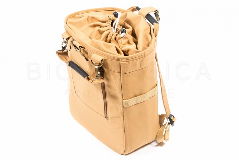 Comprar Alforja mochila para bicicleta de uso urbano color camel