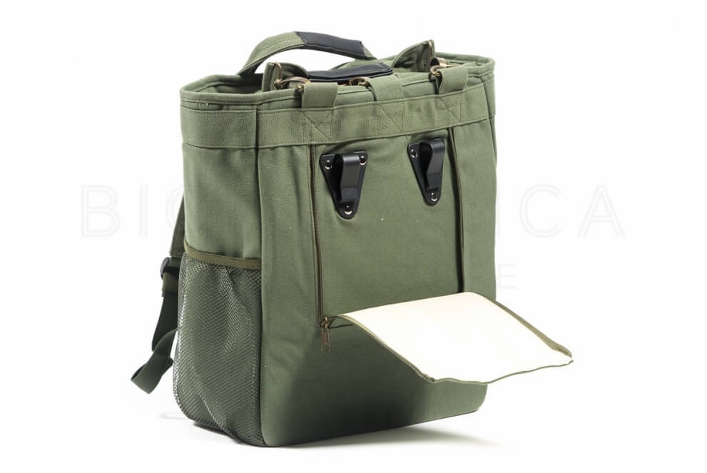 Comprar Alforja mochila para bicicleta de uso urbano verde