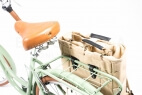 Comprar Alforja mochila para bicicleta de uso urbano verde