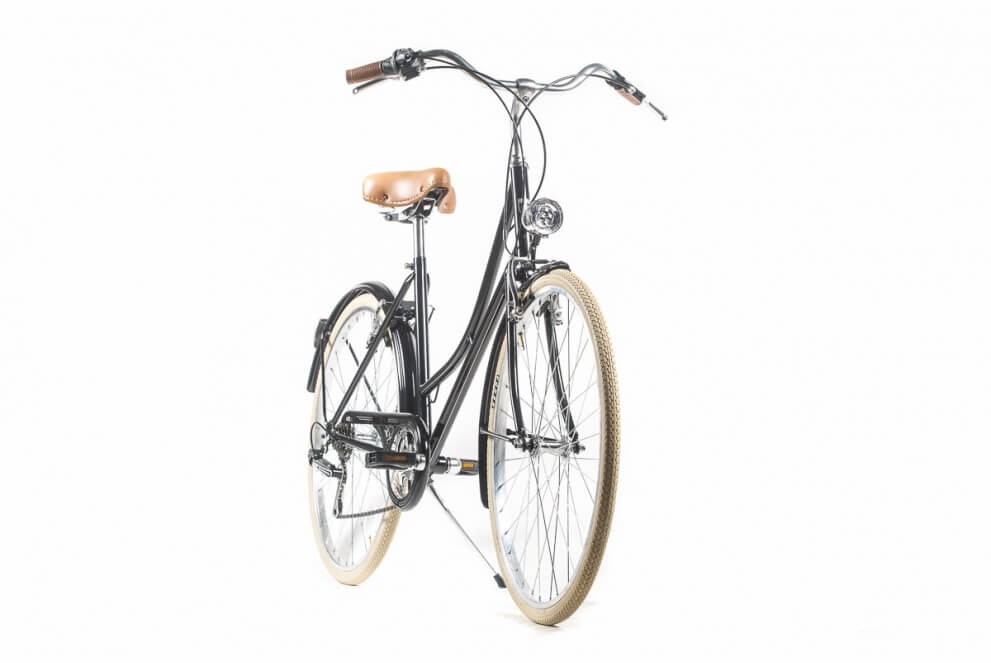 Comprar Bicicleta de paseo vintage Capri Barcelona Negro-Crema.