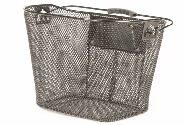 Metal basket with black...