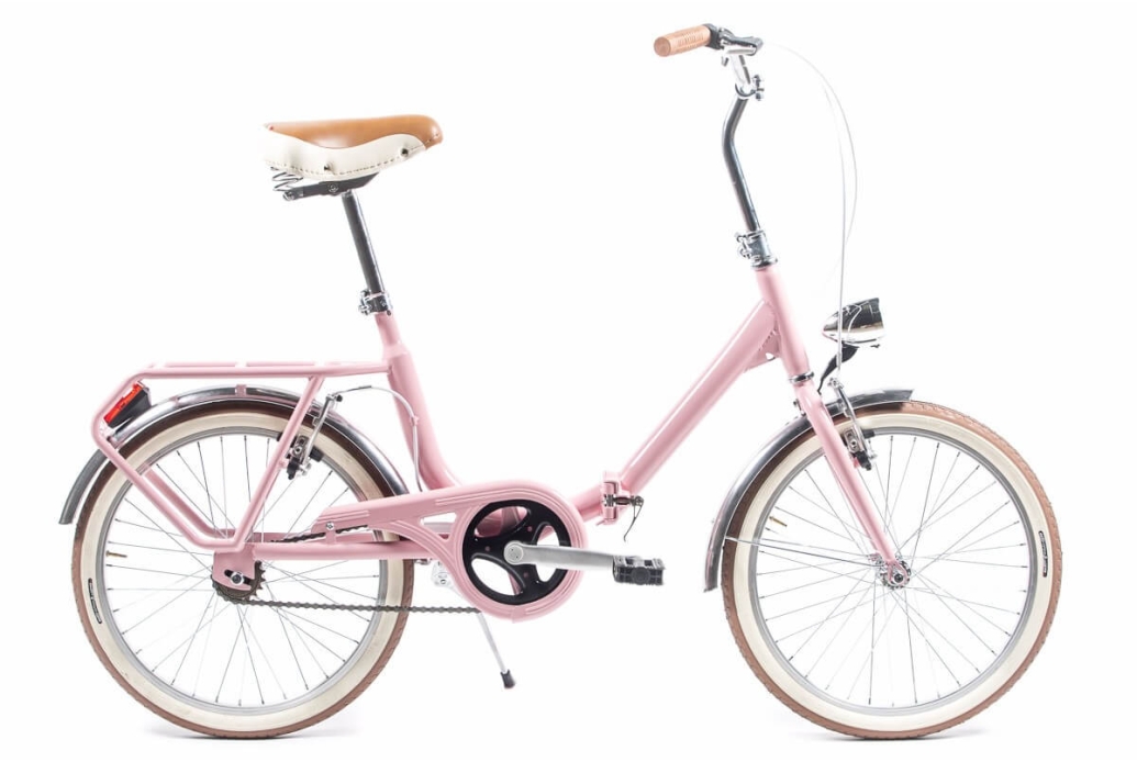Bicyclette pliante Bambina rose