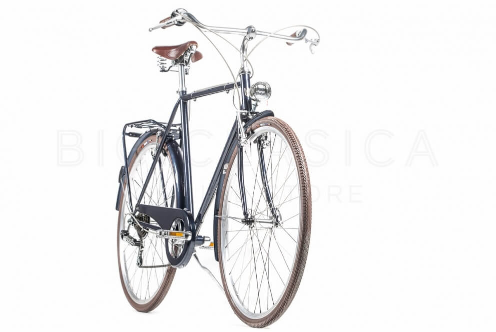 Comprar Bicicleta Capri Berlin Man Space Blue-Marrón 6 Velocidades Brooks