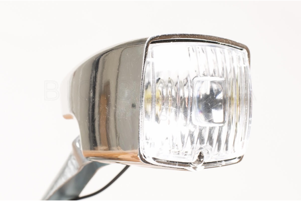 Chrome Front Dynamo Light for Bicycle