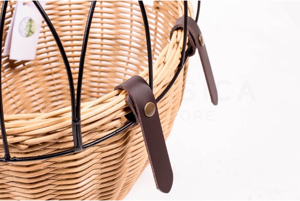 Cesta Bicicleta Victoria Mimbre Perro Mascota