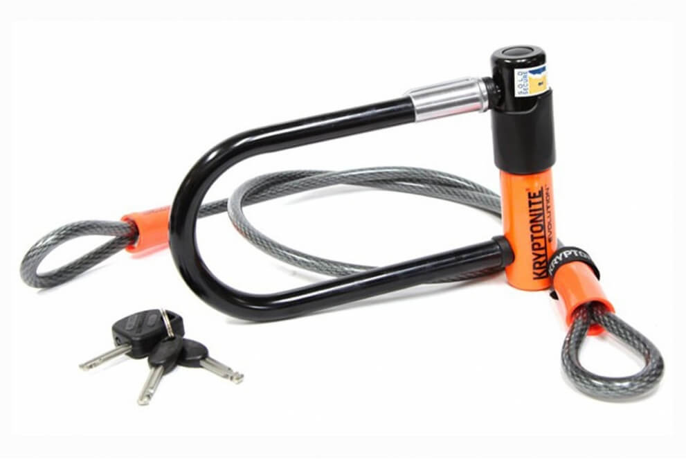 Comprar Candado Kryptonite Mini 7 + Cable Kryptoflex 410 - Descatalogado