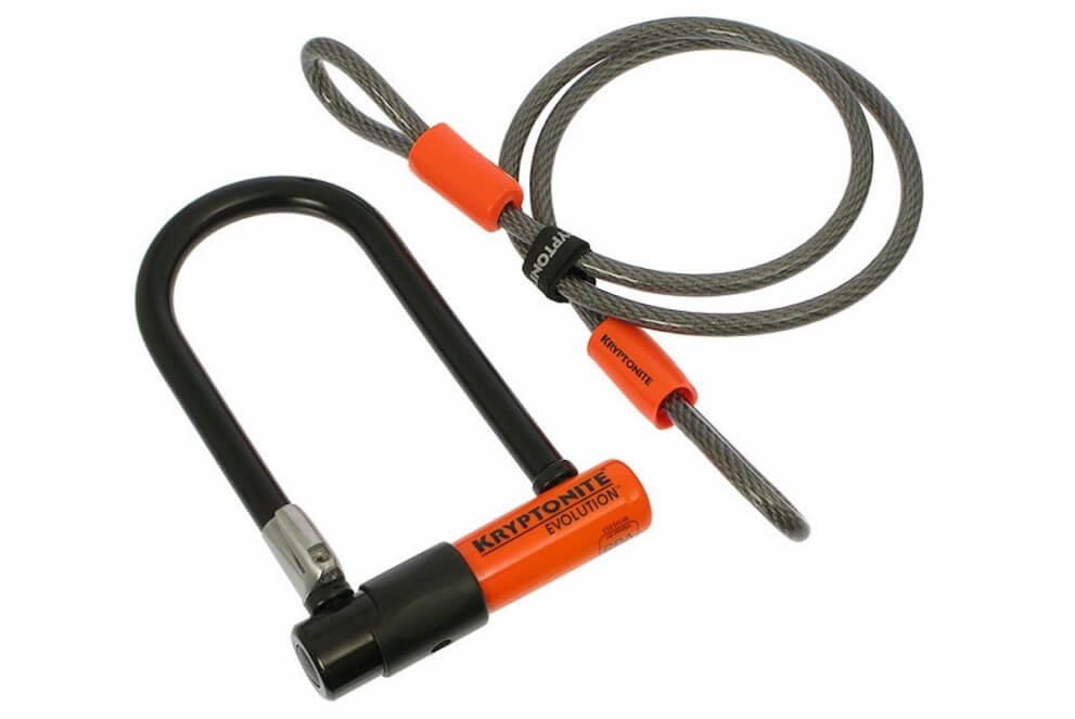 Comprar Candado Kryptonite Mini 7 + Cable Kryptoflex 410 - Descatalogado