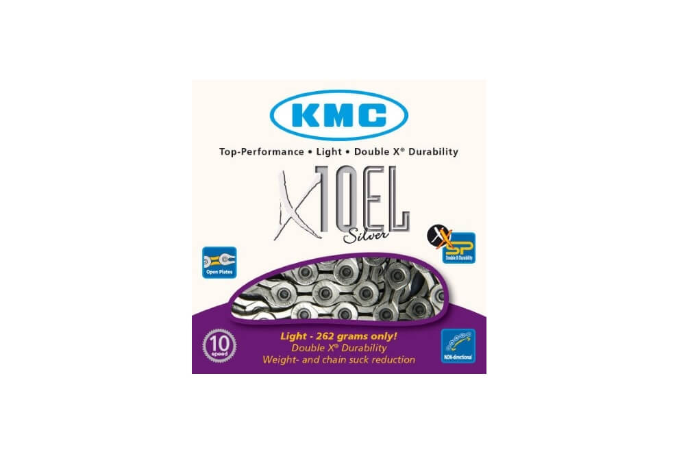 Comprar Cadena KMC x10EL Silver para 10 velocidades