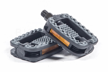 Plastic pedals black - grey...