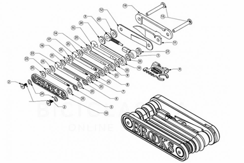 Comprar Multi-Tools Brooks MT21 Marron