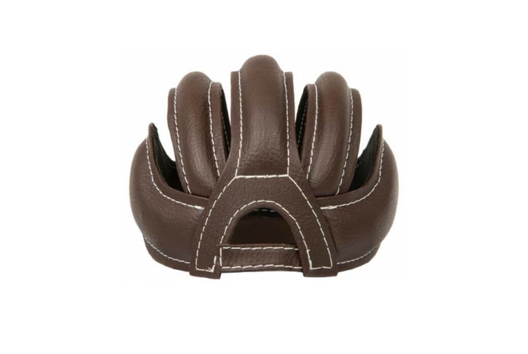 Retro Cycling Helmet Chichonera type Eroica Brown