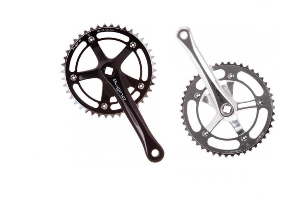 Sugino Messenger RD2クランクセット 46T 165mm Sugino MESSENGER RD-2 Track Crankset 46T 165mm 1/8