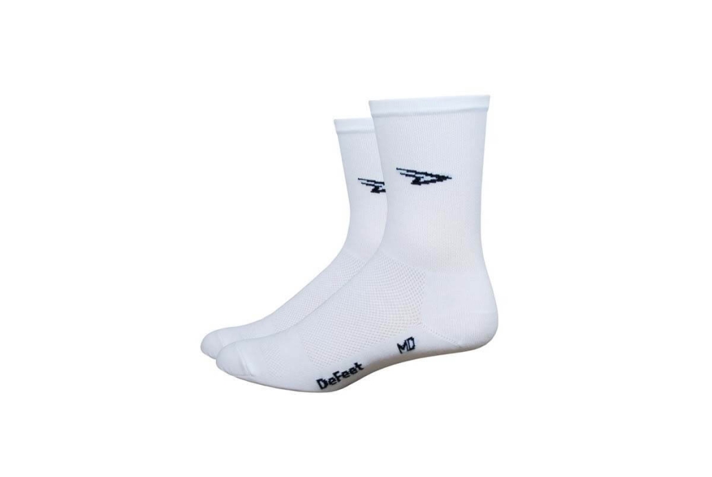 Defeet Aireator 5" D-Logo Sock White