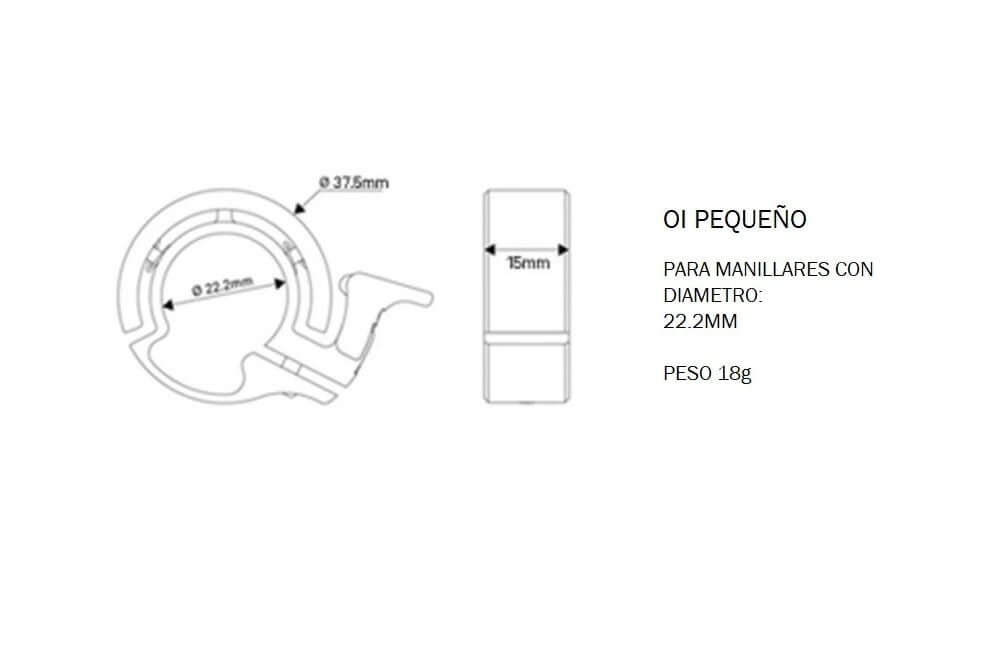 Comprar Timbre Knog OI Classic Pequeño - Plata