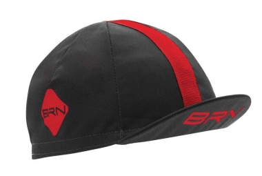 Cycling cap BRN Black / Red