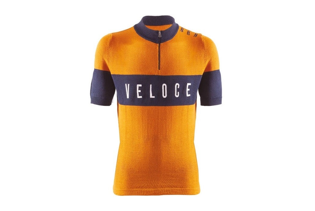 Vintage cycling jersey BRN Veloce - Mustard