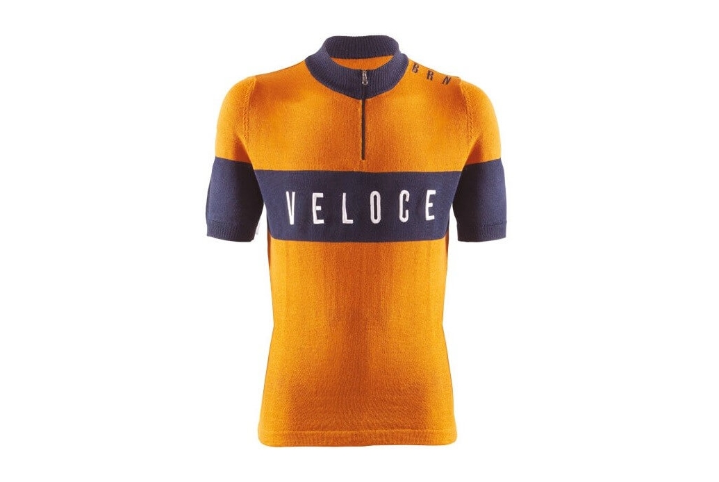 Comprar Maillot de ciclismo vintage BRN Veloce - Mostaza