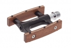 Comprar Pedales Agil negros de madera caoba