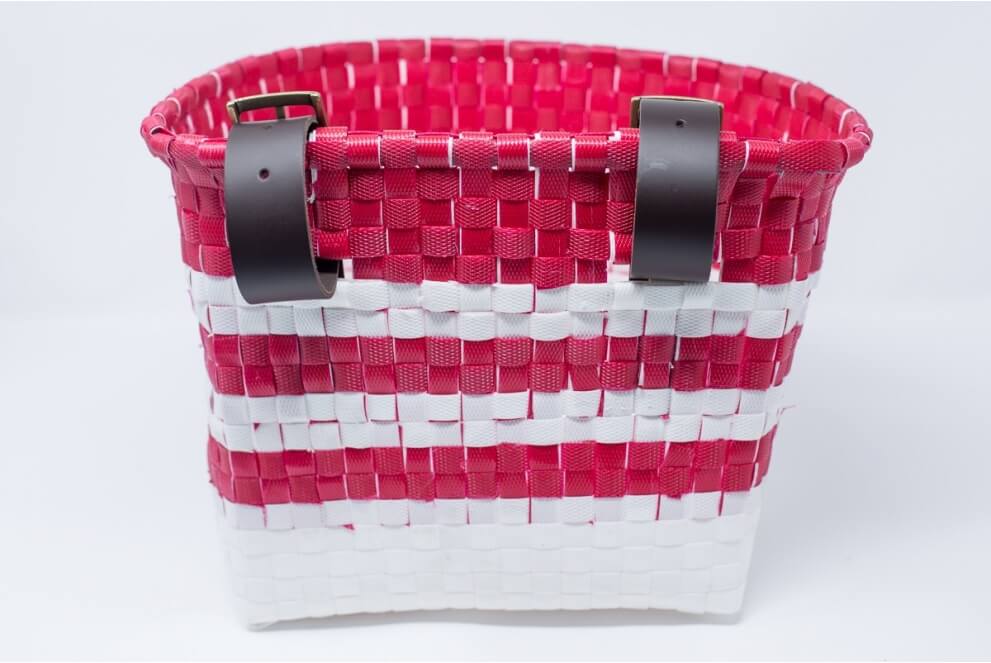 Comprar Cesta de fleje Roja - Blanca