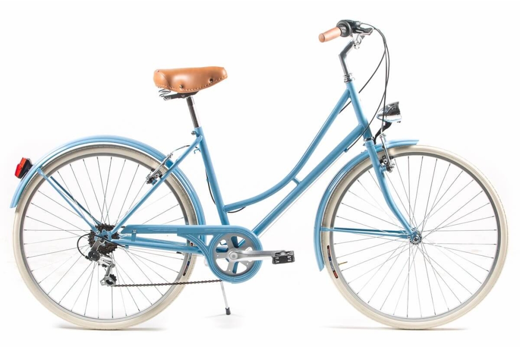 Vélo urbain Capri Valentina bleu pastel 6V