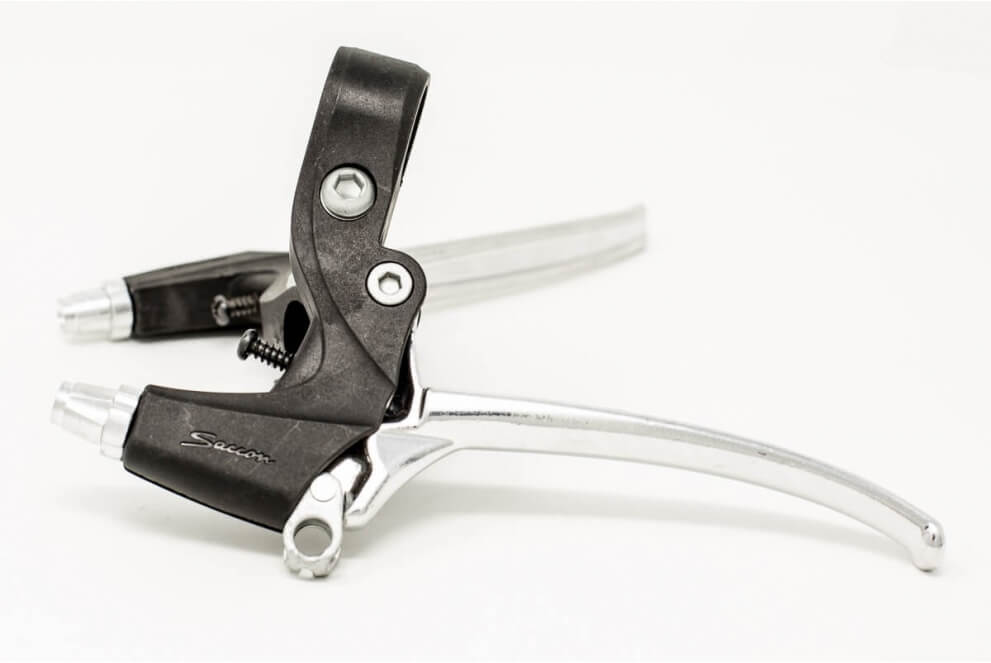 Comprar Manetas freno Saccon Cromado / Negro Pareja
