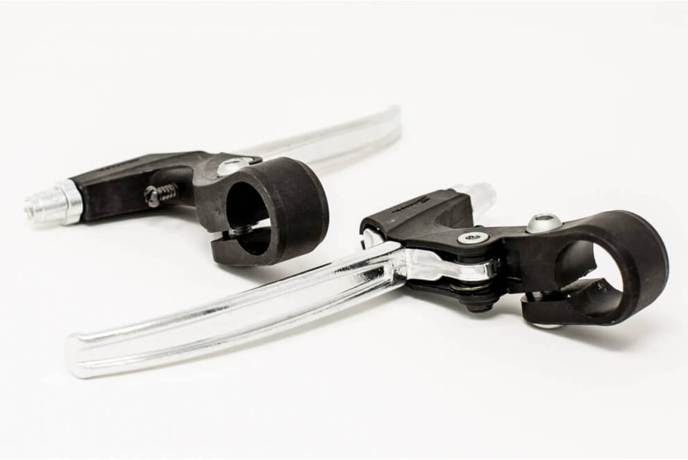 Comprar Manetas freno Saccon Cromado / Negro Pareja