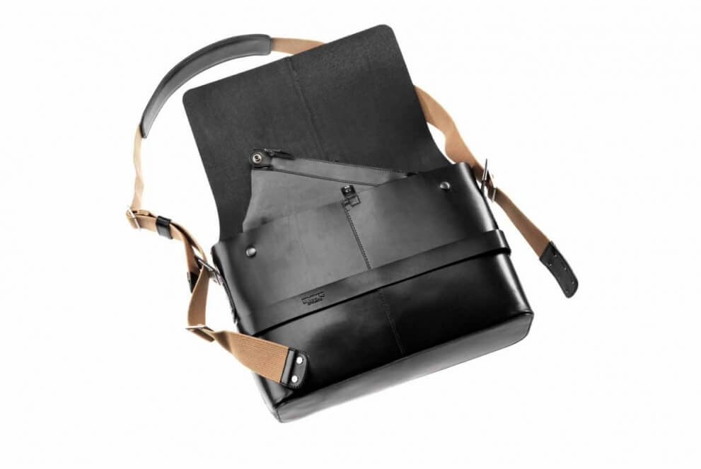 Comprar Bolsa de piel Brooks Barbican - Negra