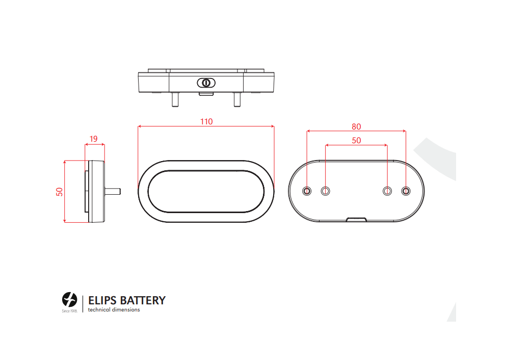 Comprar Luz Led Portabultos Spanninga Elips a pilas