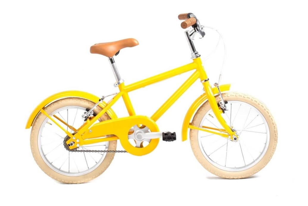 Vélo rétro de tourisme Capri Eliott jaune 16 pouces