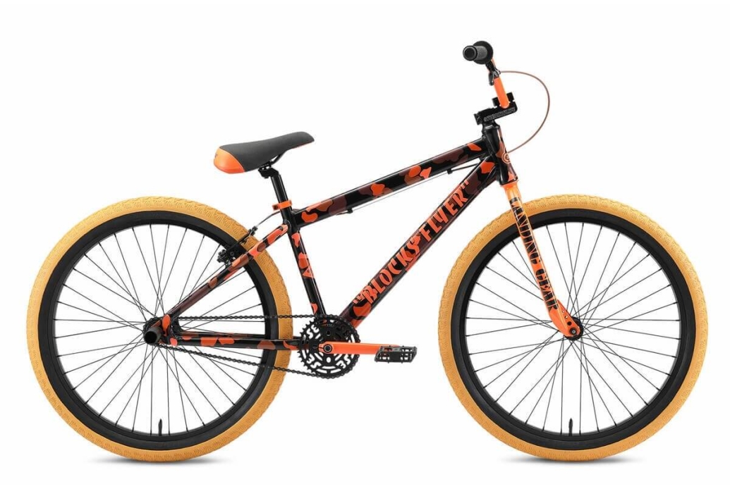 SE Bikes Blocks Flyer Camo Orange 26"
