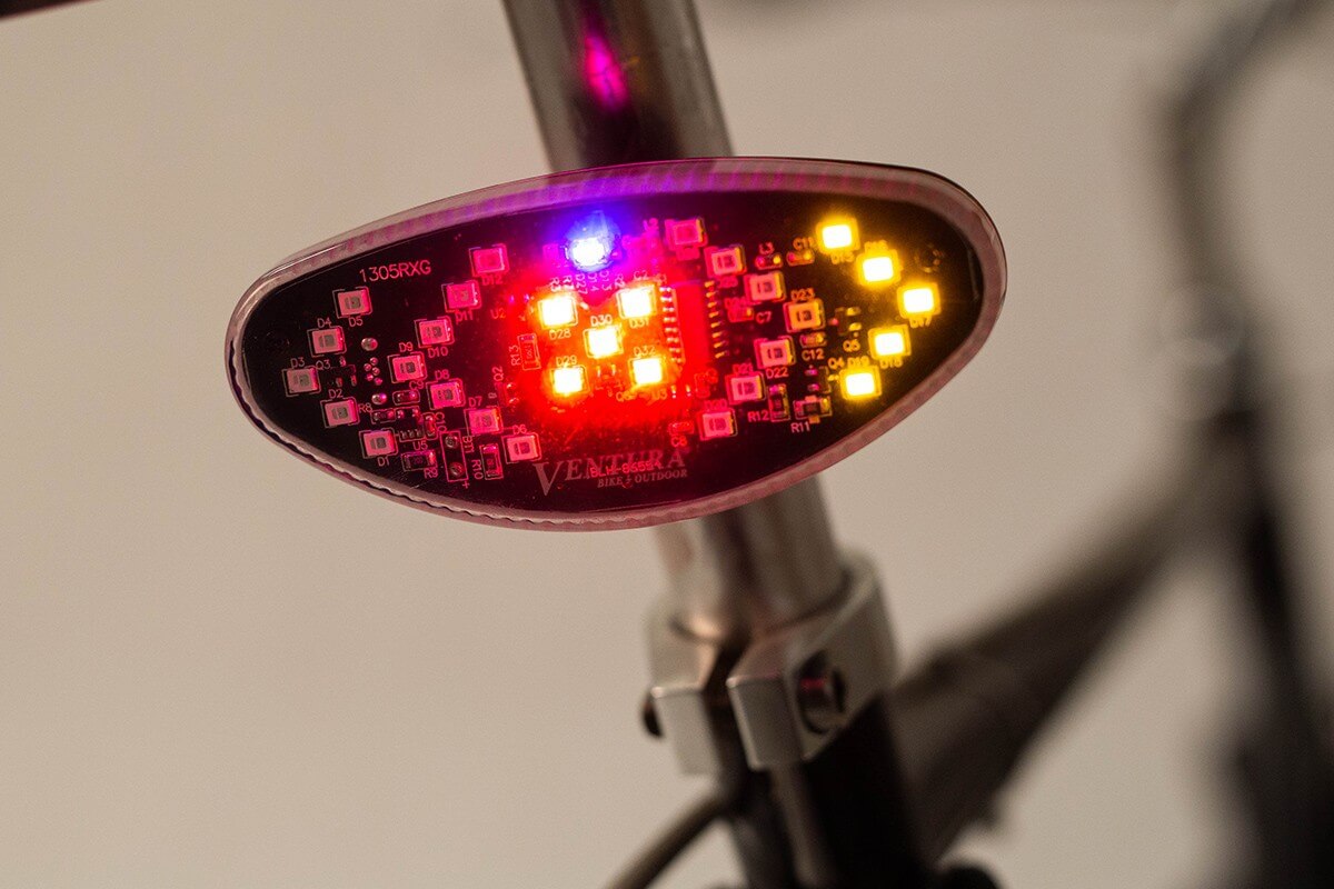 Luz led freno + intermitentes Wireless para Bicicleta