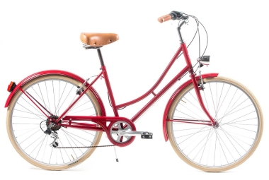 Comprar Bicicleta de paseo vintage Capri Valentina rojo rubí