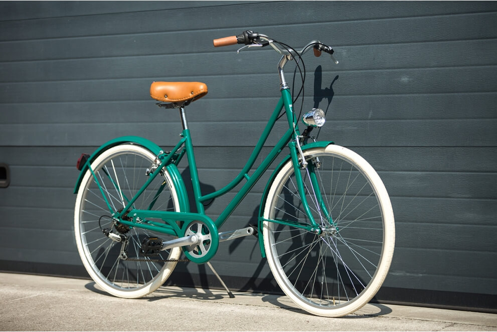 Comprar Bicicleta de paseo vintage Capri Valentina verde esmeralda