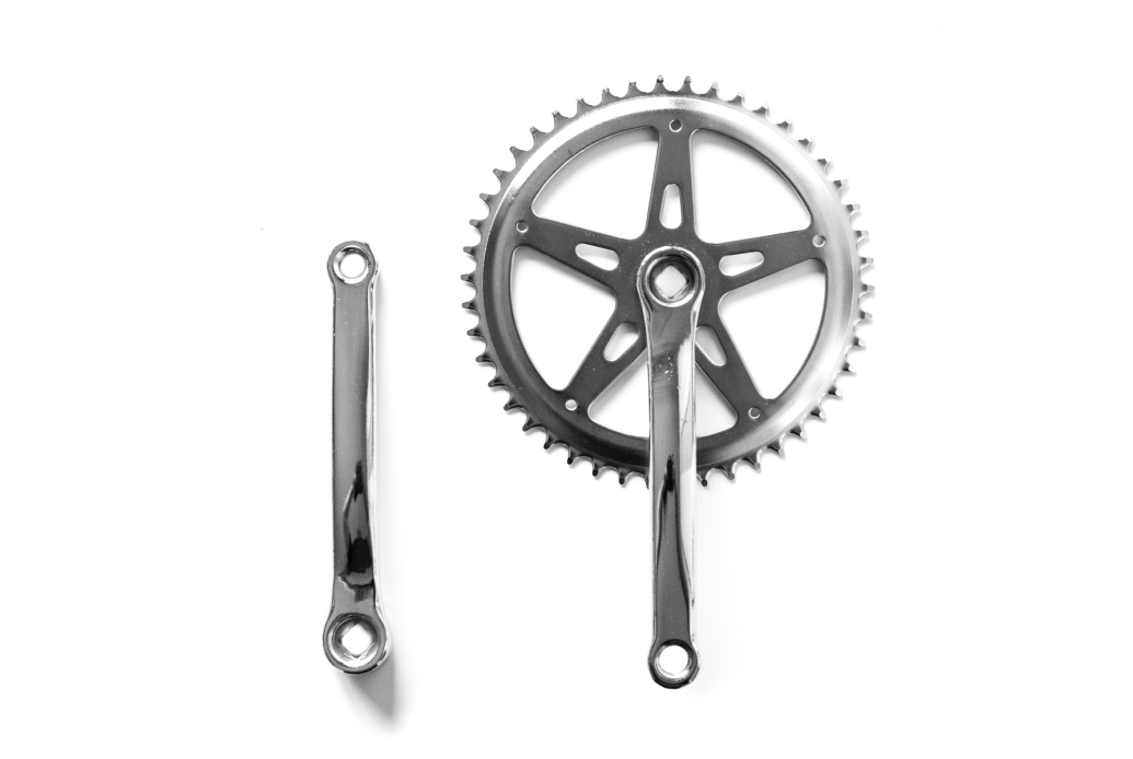 Classic steel crankset 44T chrome plated
