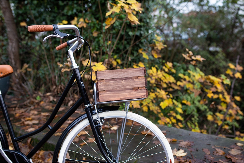 Comprar Caja de Madera para Bicicleta de Láminas - Oscura