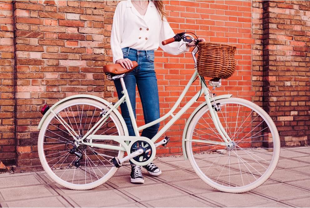 Comprar Bicicleta de paseo vintage Capri Valentina verde pastel B-Stock