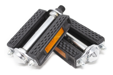 Black touring bike pedals