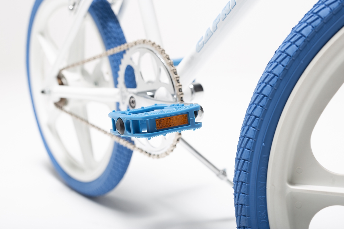Cap Aprendizaje Prominente Bicicleta retro BMX Capri Cobra blanca azul | Bicicleta retro BMX Capri |  Biciclasica.com
